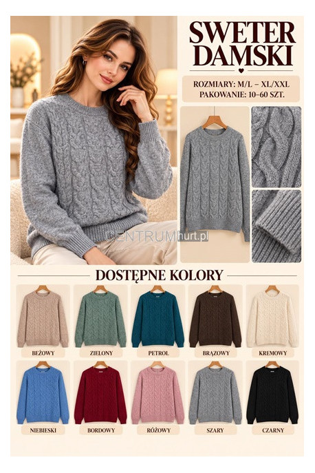 Sweter damski (M-2XL) 1