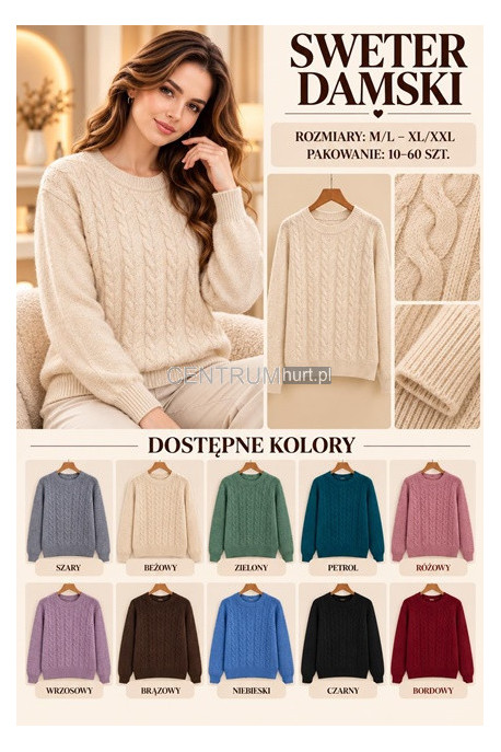 Sweter damski (M-2XL) 1