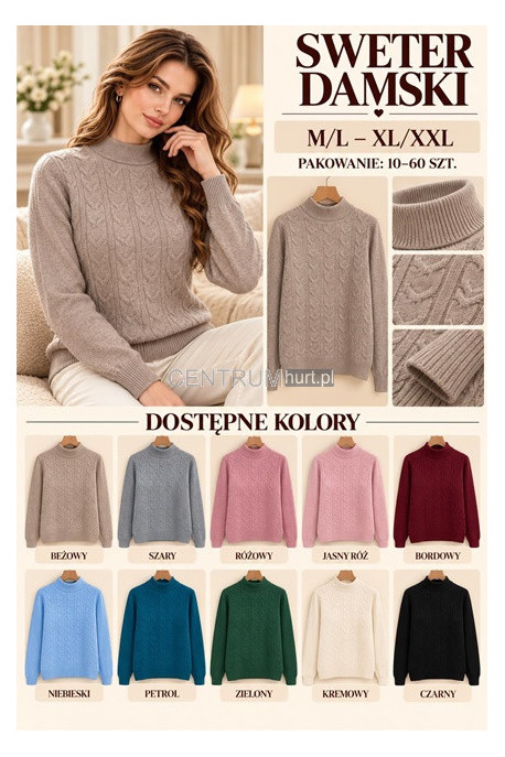 Sweter damski (M-2XL) 1