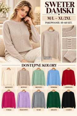 Sweter damski (M-2XL) 9837