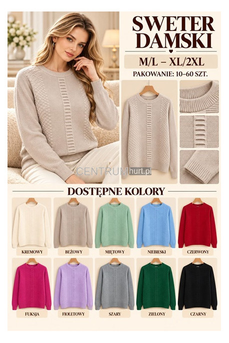 Sweter damski (M-2XL) 1