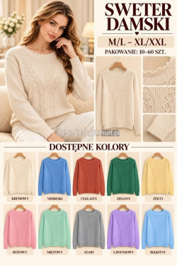 Sweter damski (M-2XL) 9838