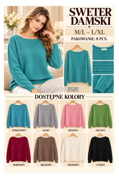 Sweter damski (M-2XL) 1