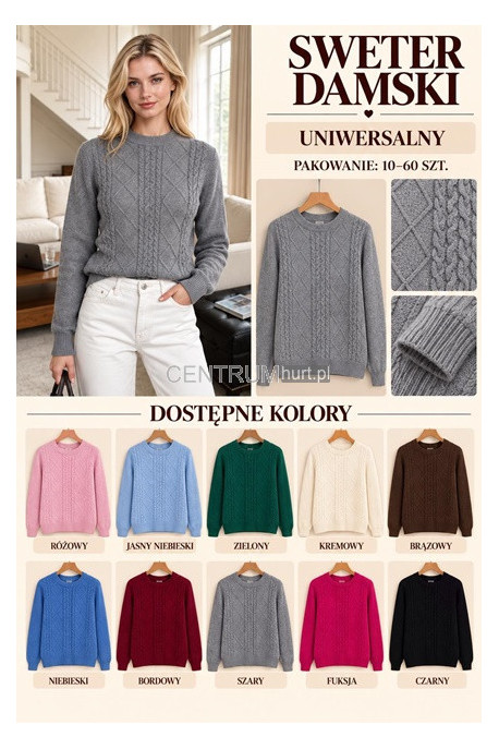 Sweter damski (M-2XL) 1