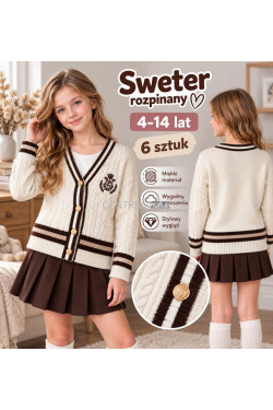 Sweter dziewczęce (4-14) 1238